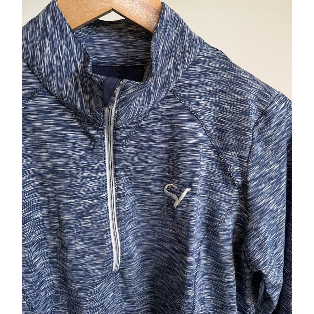 Zero Restriction Shae 1/2 Zip Blue Golf Performance Pullover Long Sleeve Medium - Picture 3 of 7